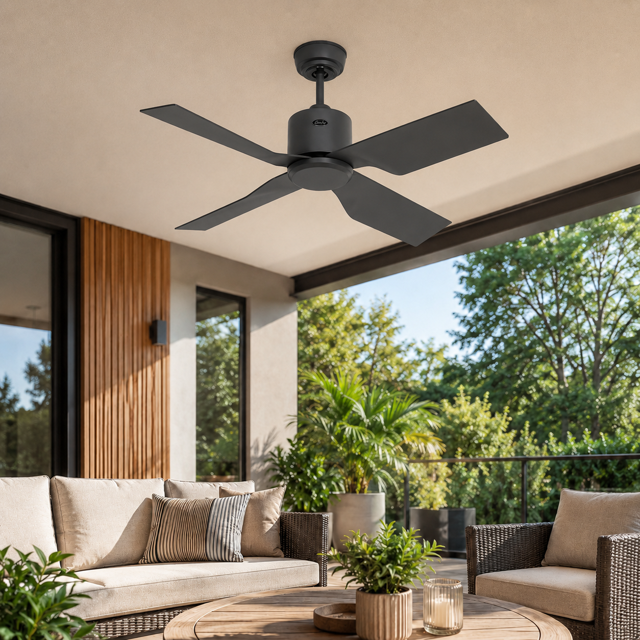 Ventilateur de plafond extérieur CasaFan ECO VENTOS 102 WiFi IP44