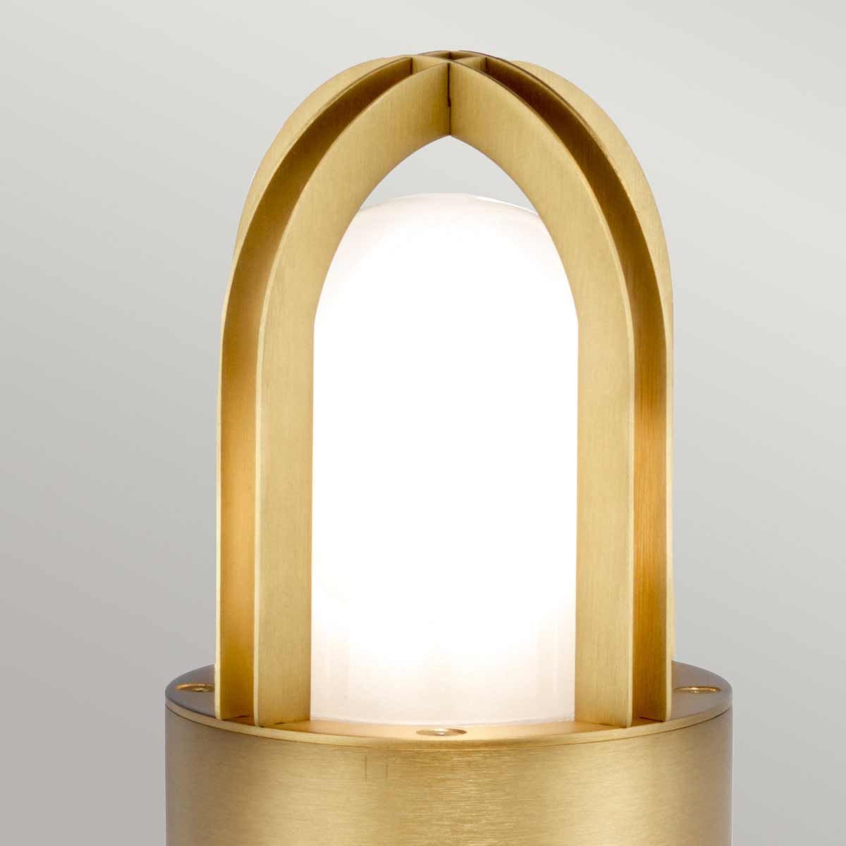 Paignton 1 - flammiger Mini - Poller - Gebürstetes Messing - Elsteadlighting - PAIGNTON - MB - BRASS