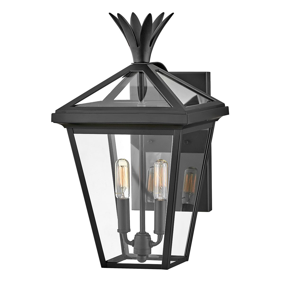 Palma 2lt mittelgroße Wandlaterne - Schwarz - Elsteadlighting - HK - PALMA - M - BK