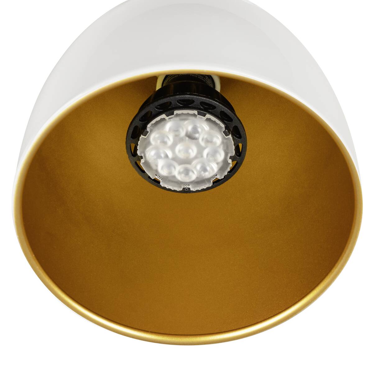 PARA CONE 14 1 Phasen System Leuchte, GU10, weiß/gold, - SLV - 1008053