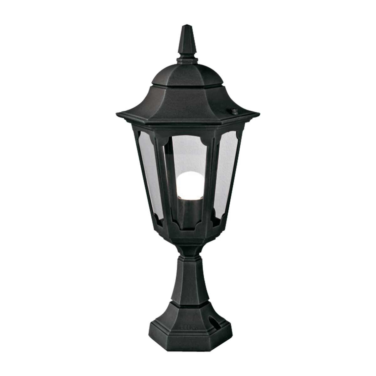 Parish 1 - flammige Sockellaterne - Schwarz - Elsteadlighting - PR4 - BLACK