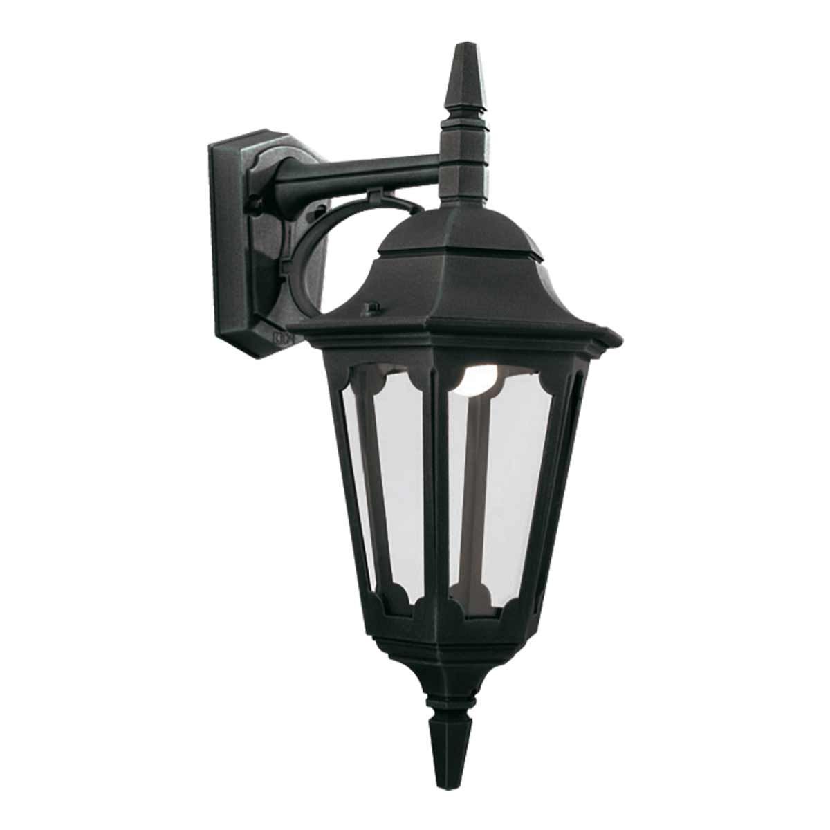 Parish 1 - flammige Wandlaterne - Schwarz - Elsteadlighting - PR2 - BLACK