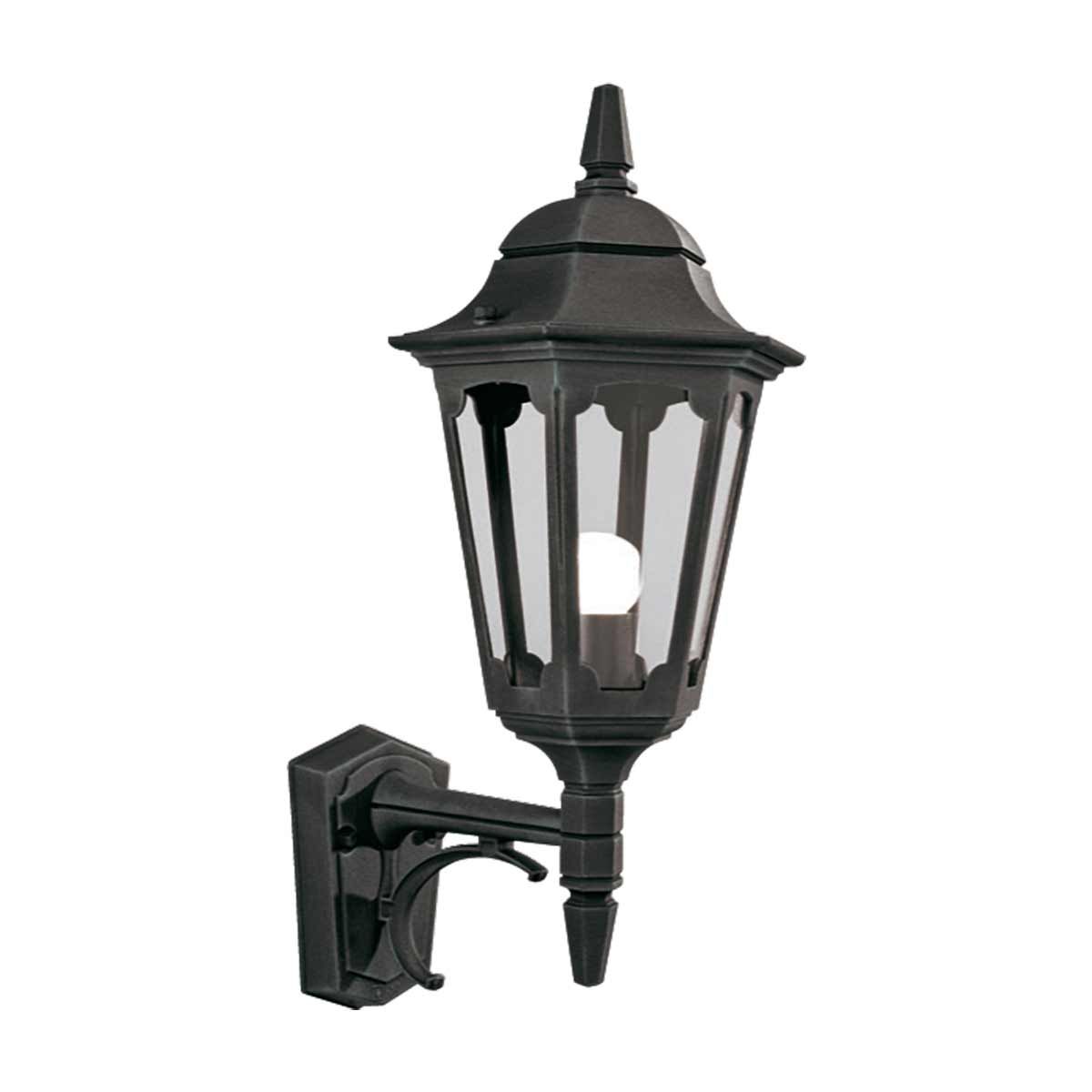 Parish 1 Wandlaterne mit Licht - Schwarz - Elsteadlighting - PR1 - BLACK
