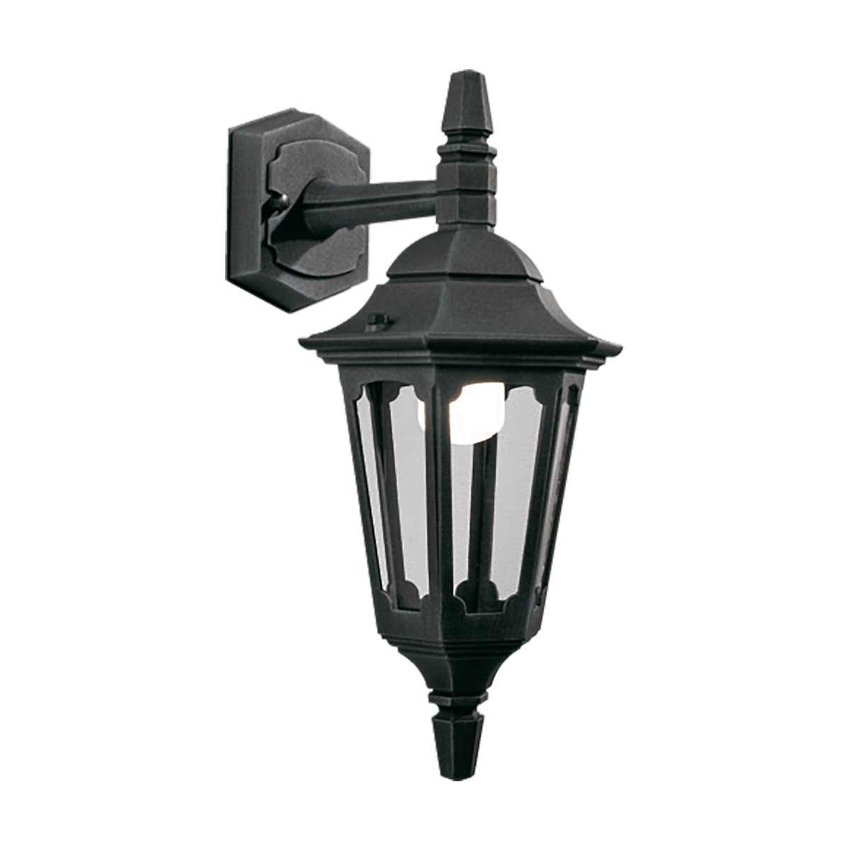 Parish Mini Wandlaterne mit 1 Licht, nach unten gerichtet, Schwarz - Elsteadlighting - PRM2 - BLACK