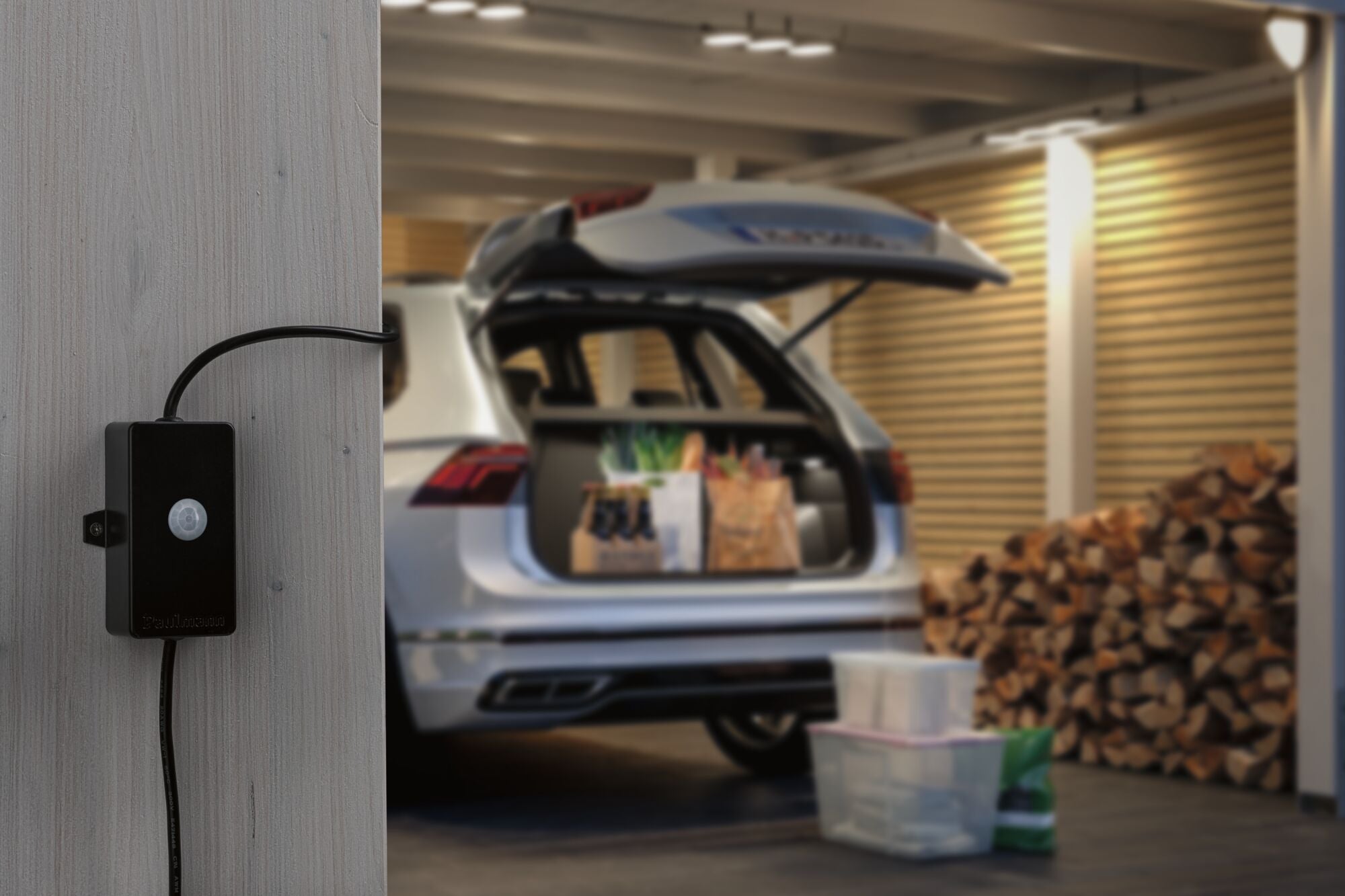 Park + Light Bewegungsmelder IP44 max. 24W Schwarz - Paulmann - 94556