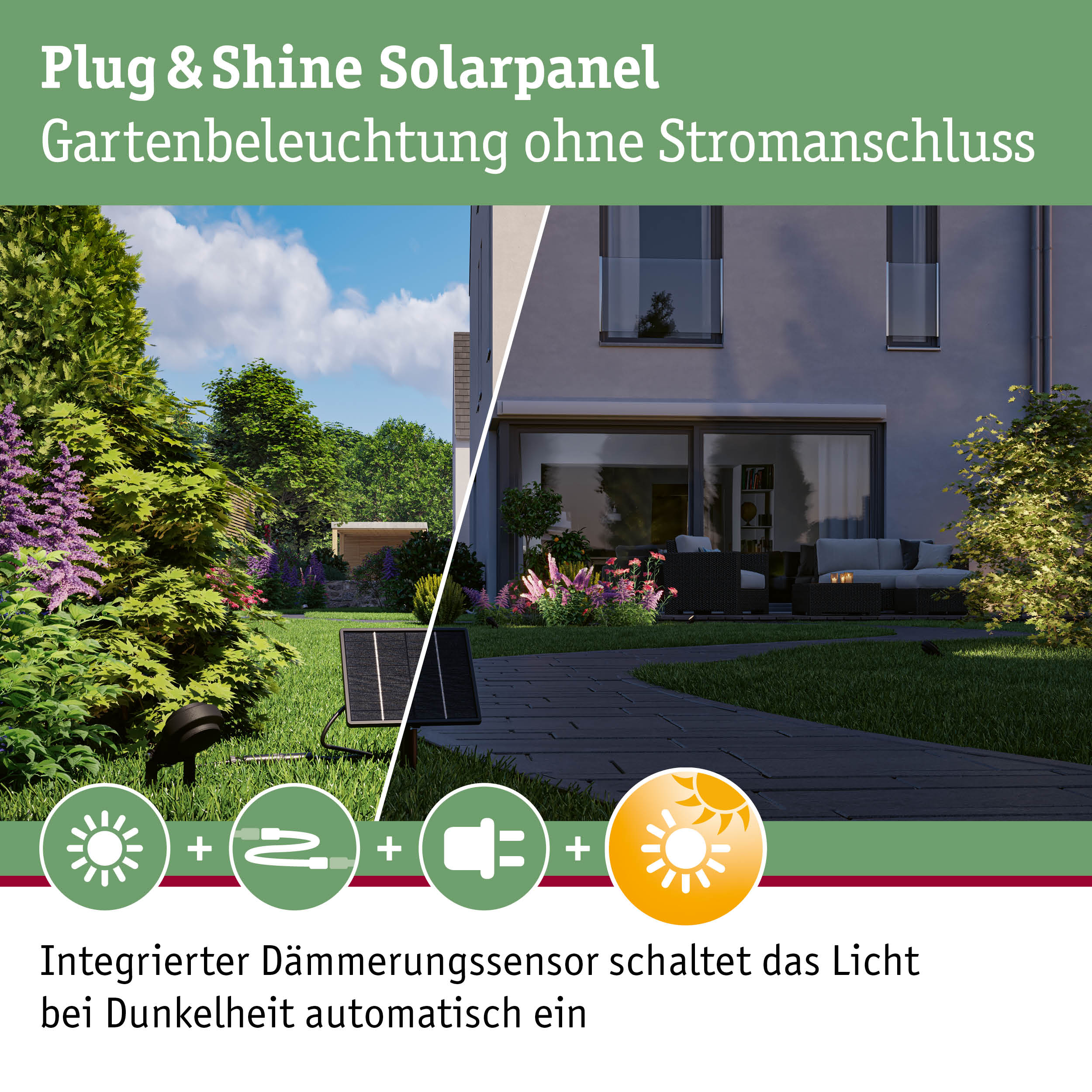 Paulmann Plug & Shine Solarpanel 94914