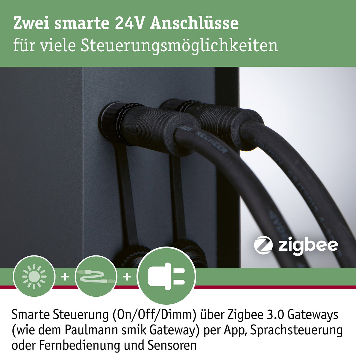Paulmann Plug & Shine Rio zwei smarte 24V Anschlüsse