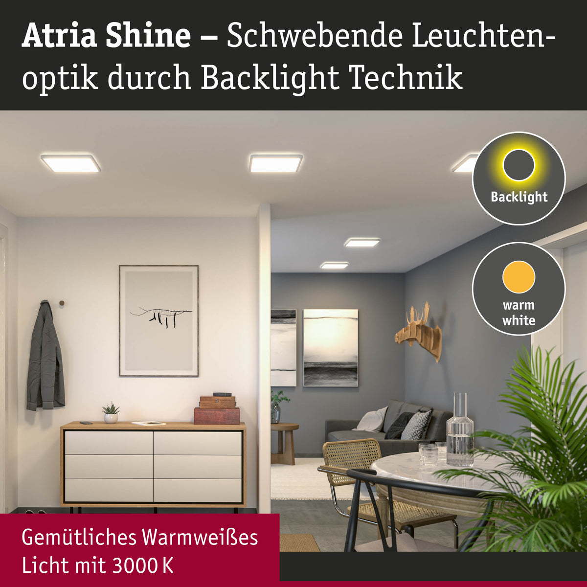 Paulmann Atria Shine LED Panel 71155 Anwendung