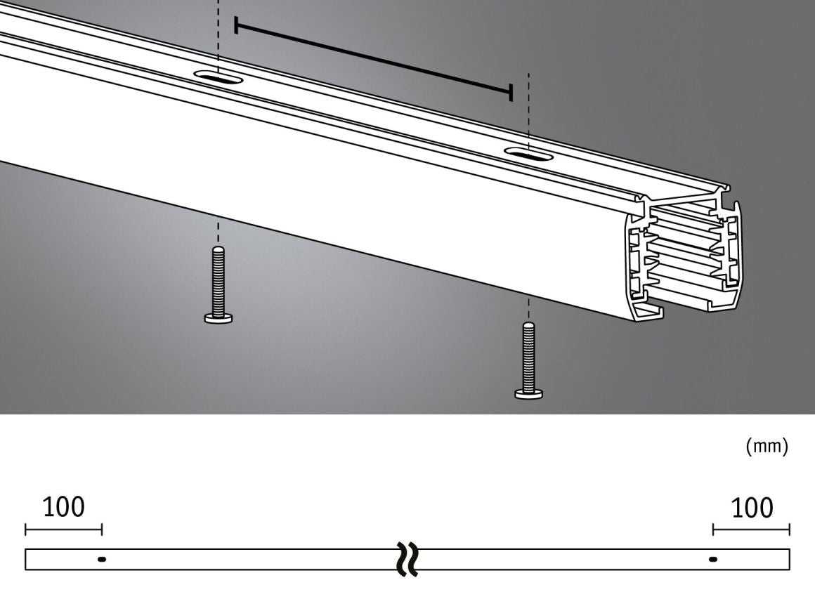 Schiene 1m - Paulmann - leuchtengrosshandel24