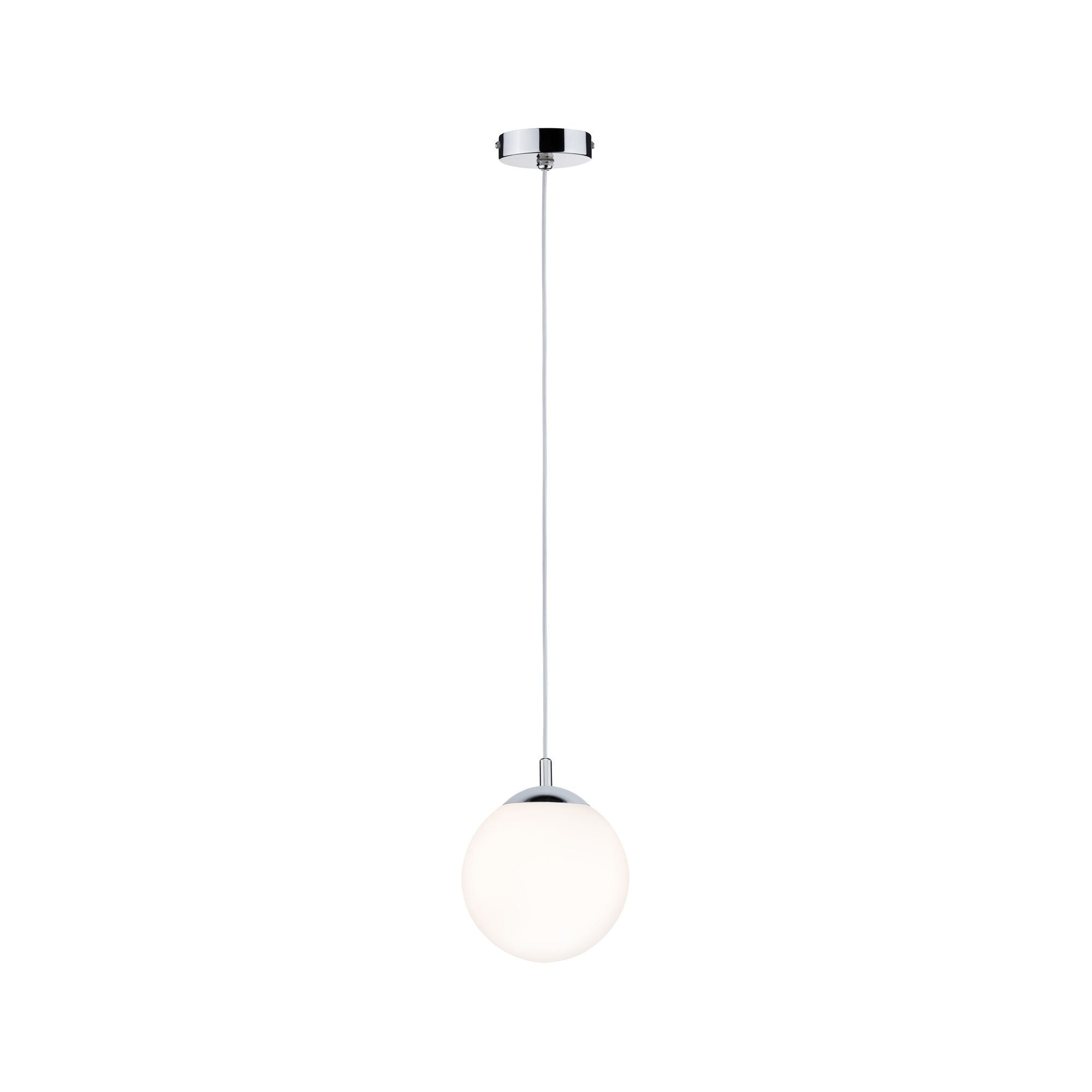 Pendelleuchte Globe IP44 E27 max. 20W Satin/Chrom dimmbar - Paulmann - 70895