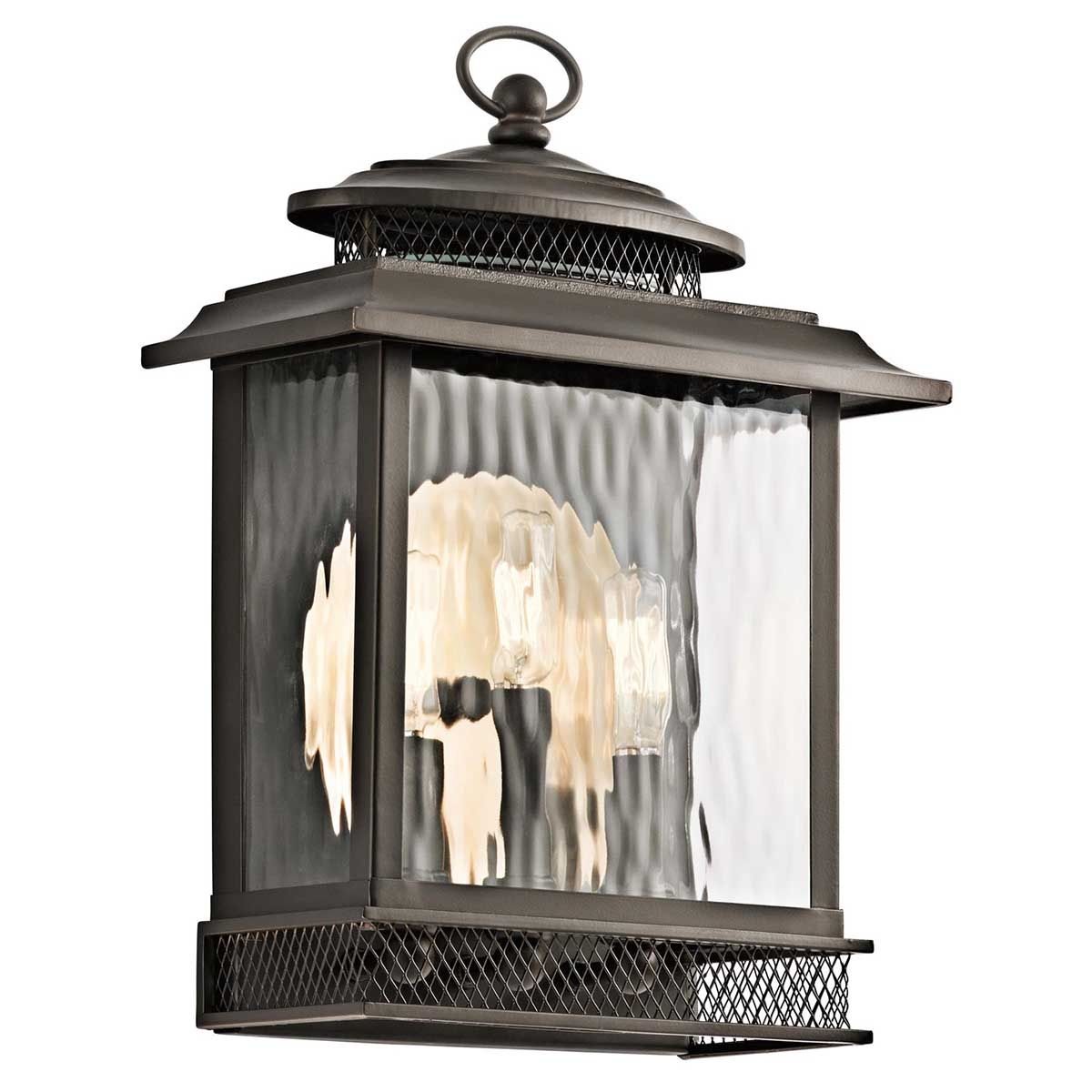Pettiford 3 - flammige Wandlaterne - Alte Bronze - Elsteadlighting - KL - PETTIFORD - L