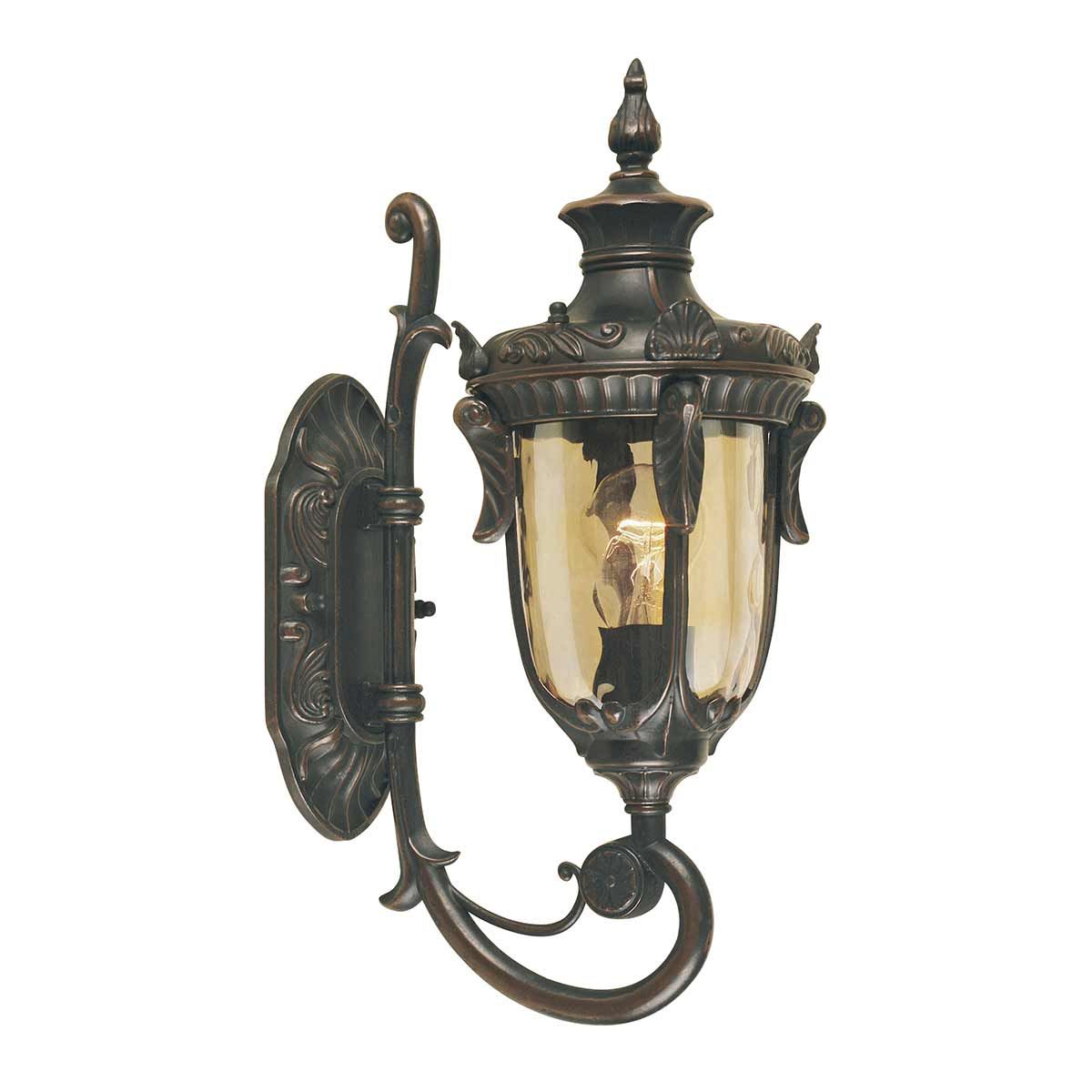 Philadelphia 1 - flammige kleine Wandlaterne - Altbronze - Elsteadlighting - PH1 - S - OB