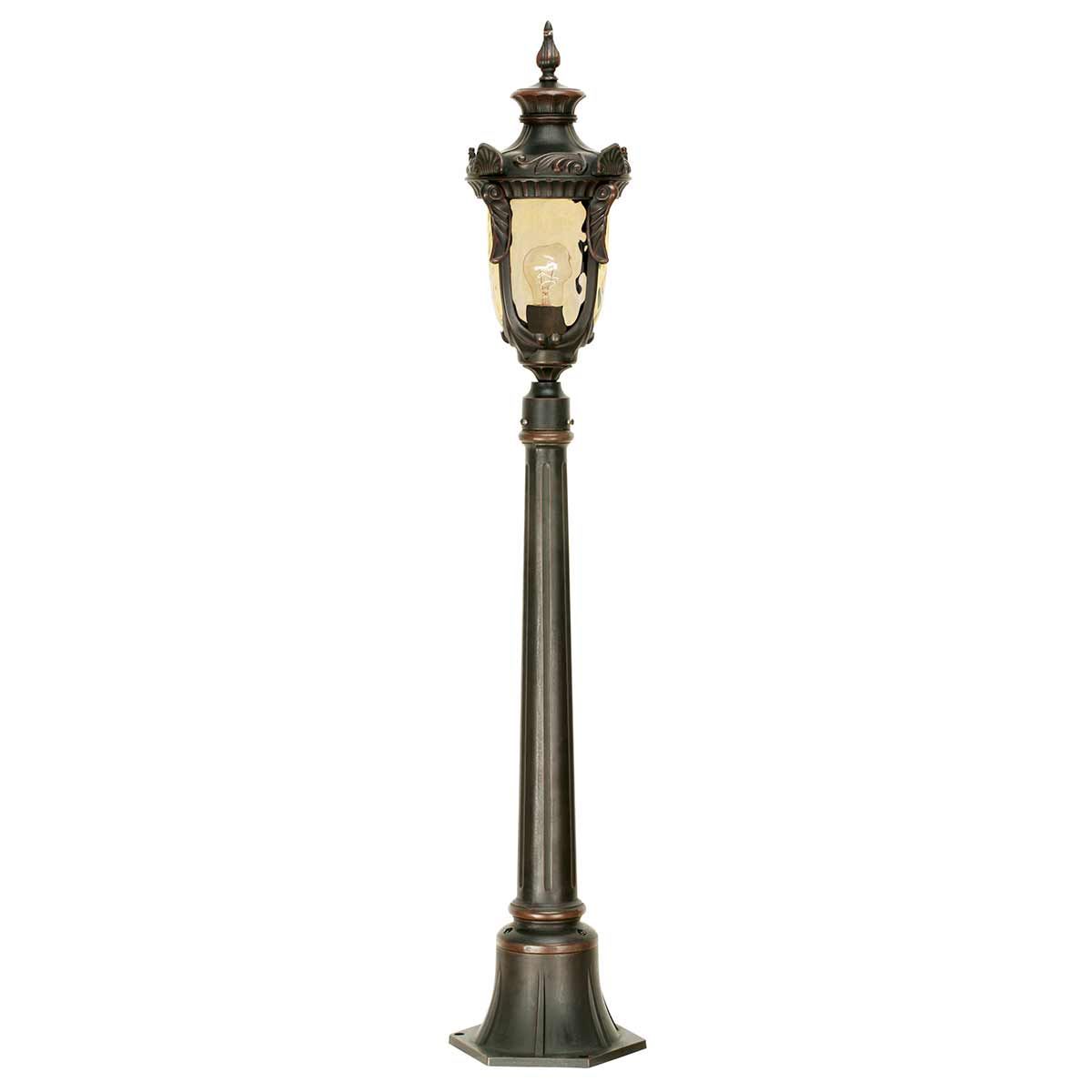 Philadelphia 1 - flammige, mittelgroße Säule - Altbronze - Elsteadlighting - PH4 - M - OB