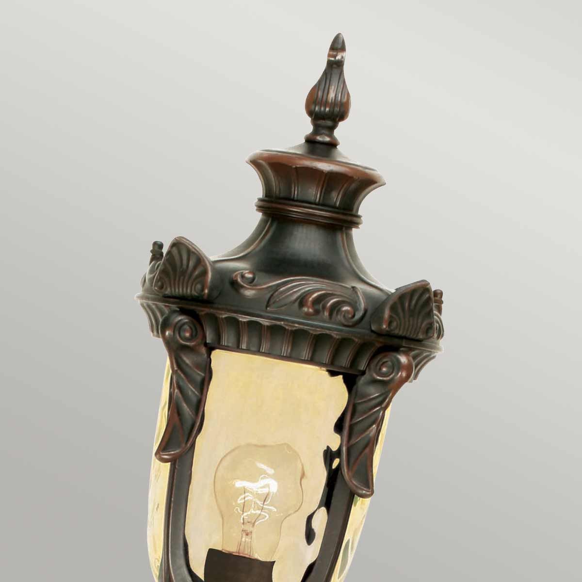 Philadelphia 1 - flammige, mittelgroße Säule - Altbronze - Elsteadlighting - PH4 - M - OB