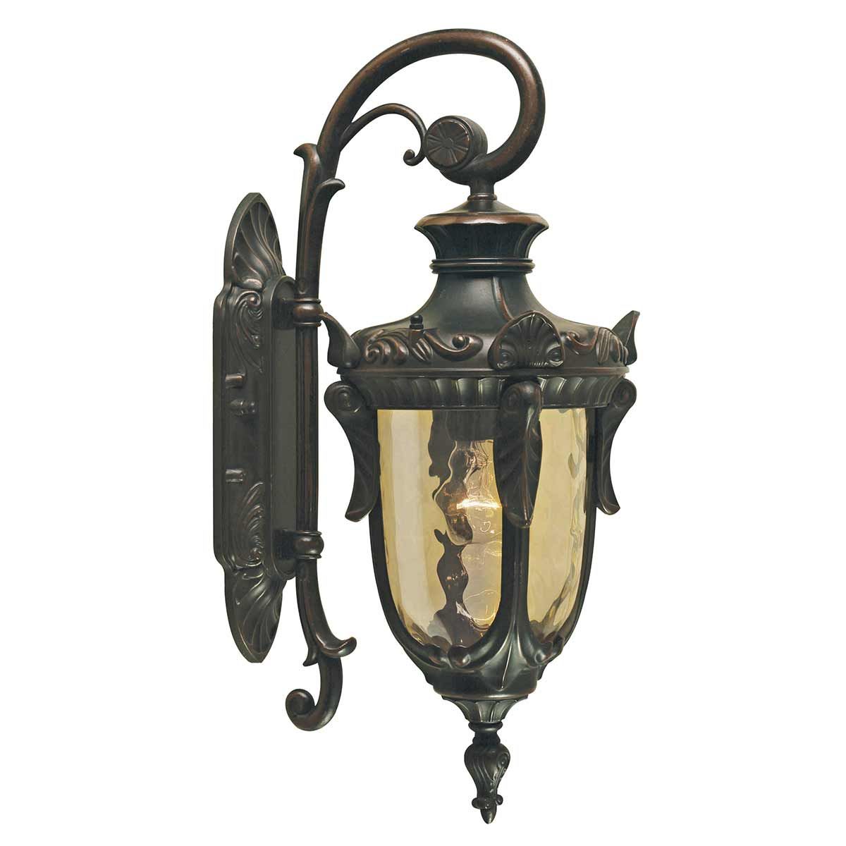 Philadelphia 1 - flammige mittelgroße Wandlaterne - Altbronze - Elsteadlighting - PH2 - M - OB