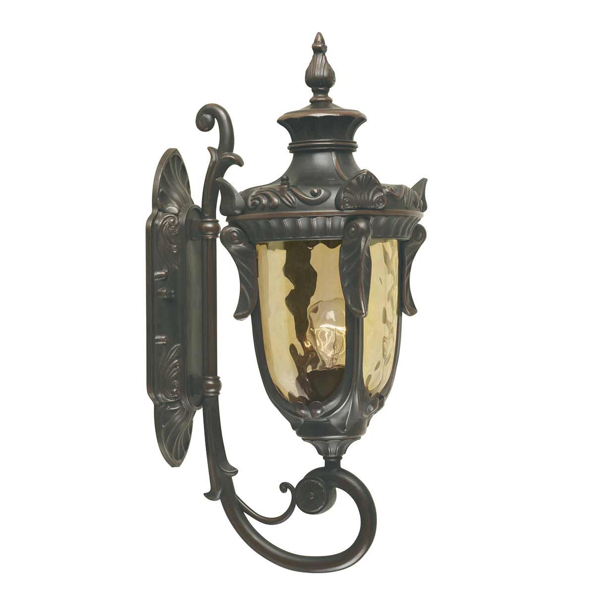 Philadelphia 1 - flammige mittelgroße Wandlaterne - Altbronze - Elsteadlighting - PH1 - M - OB