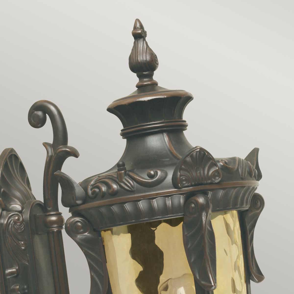 Philadelphia 1 - flammige mittelgroße Wandlaterne - Altbronze - Elsteadlighting - PH1 - M - OB