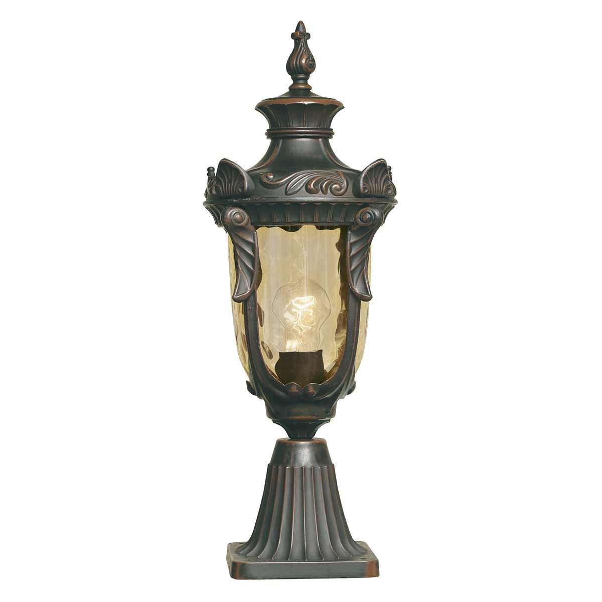 Philadelphia 1 - flammiger mittelgroßer Sockel - Altbronze - Elsteadlighting - PH3 - M - OB