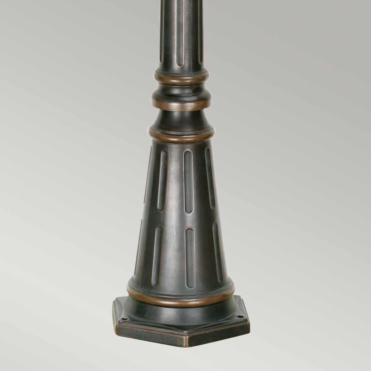 Philadelphia 3 - flammiger großer Laternenpfahl - Altbronze - Elsteadlighting - PH5 - L - OB