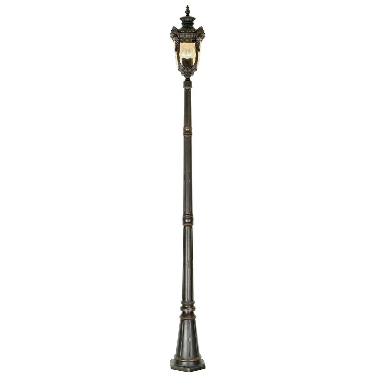 Philadelphia 3 - flammiger großer Laternenpfahl - Altbronze - Elsteadlighting - PH5 - L - OB