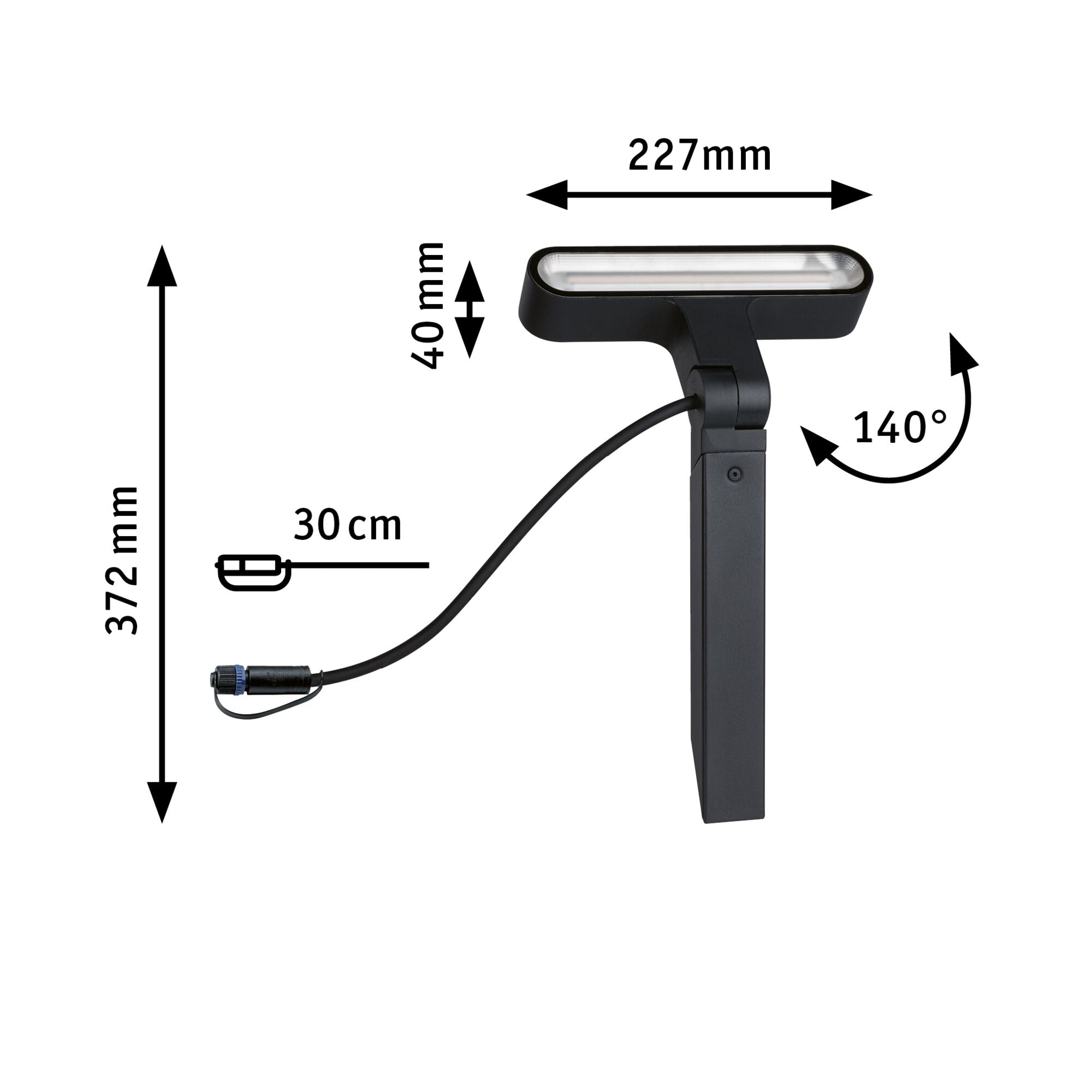Plug & Shine Ito IP65 3000K 6W Anthrazit - Paulmann - 94544