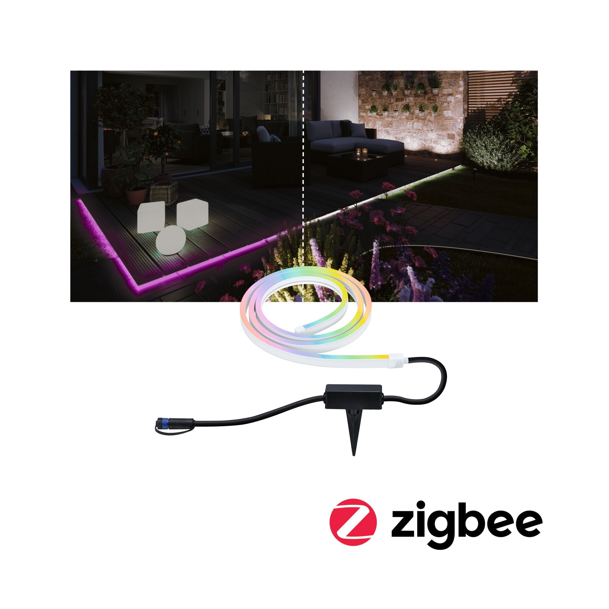 Plug & Shine Smooth Einzelstripe IP67 RGBW+ 11W Weiß - Paulmann - 94560