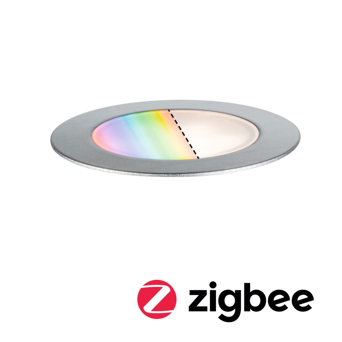 Plug & ShineLED BodeneinbauleuchteSmart Home Zigbee 3.0 Floor Einzelleuchte IP67 RGBW+ 2W Edelstahl - Paulmann - 94751