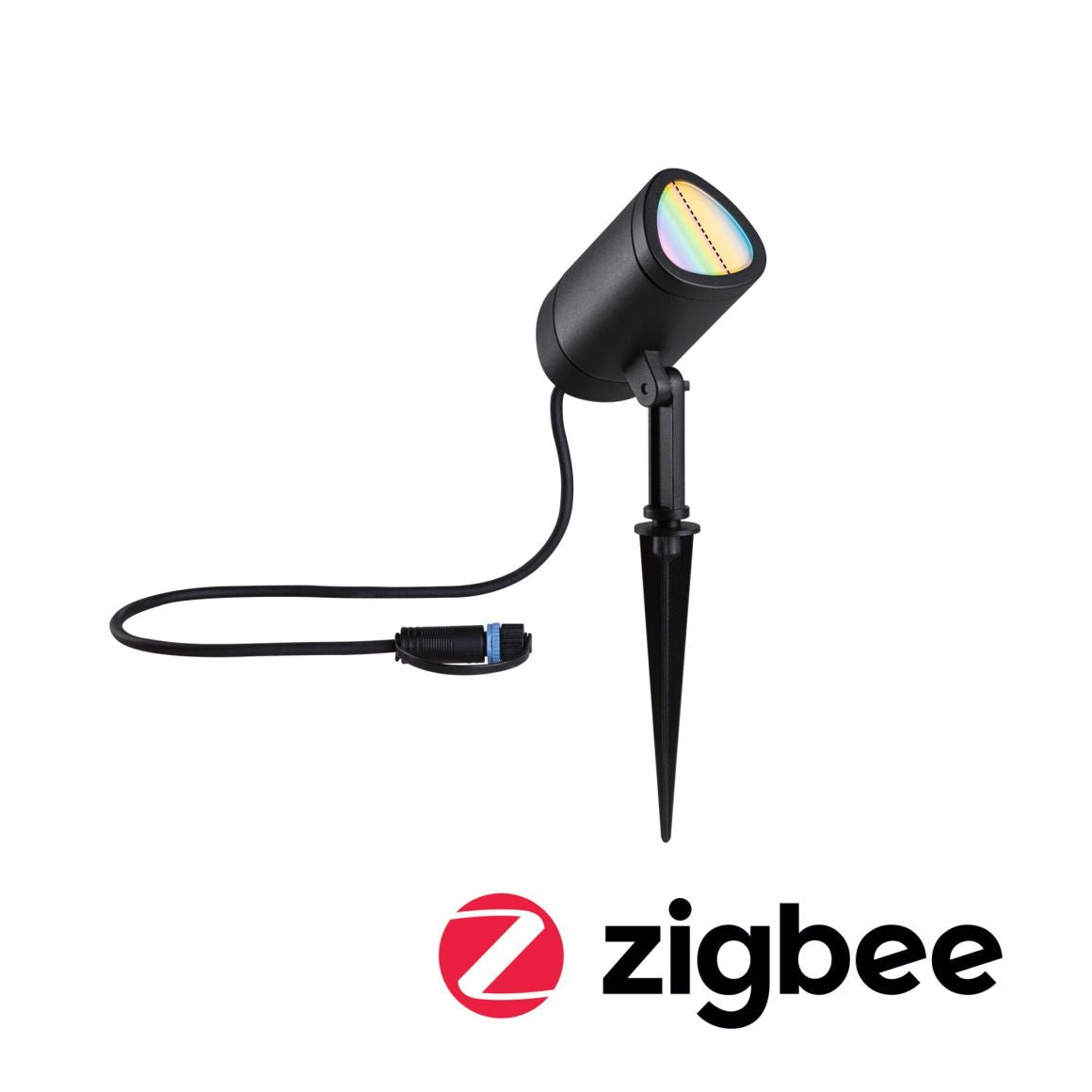 Plug & ShineLED GartenstrahlerSmart Home Zigbee 3.0 Shira IP65 RGBW+ 6,5W Anthrazit - Paulmann - 94849