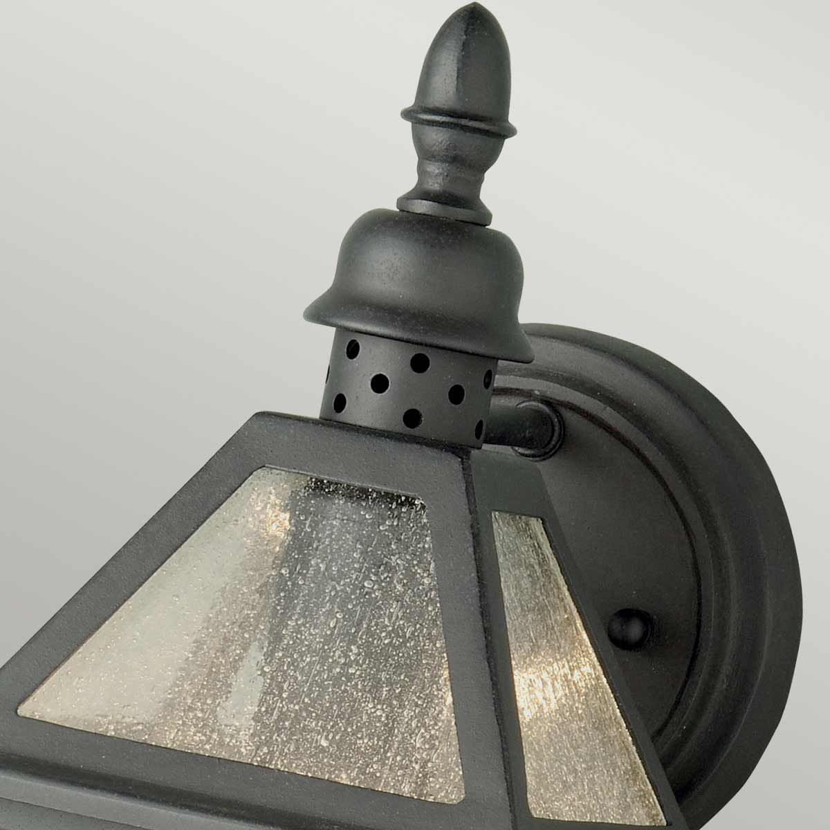 Polruan 1 - flammige Wandlaterne - Schlammschwarz - Elsteadlighting - POLRUAN
