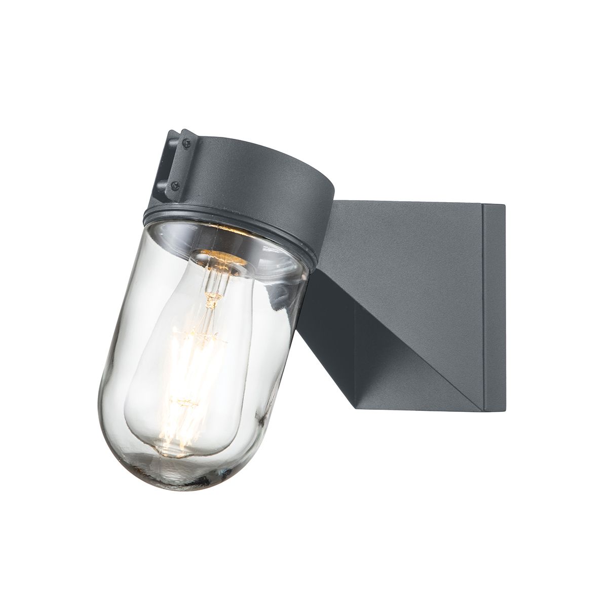 Portfino 1 - flammige Wandlaterne - Grau - Elsteadlighting - PORTOFINO