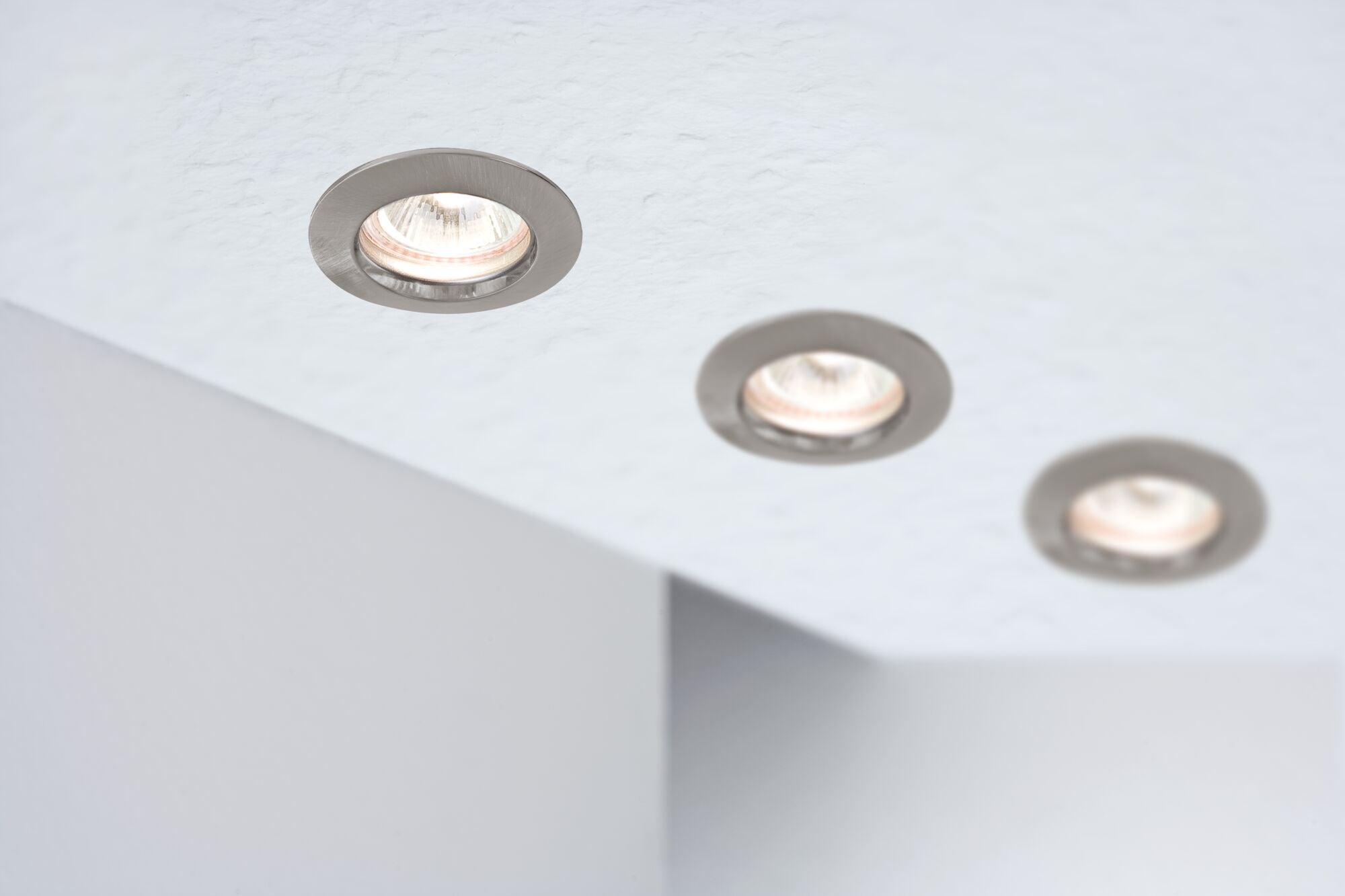 Premium LED Einbauleuchte IP44 rund 79mm GU10 max. 50W 230V dimmbar Eisen gebürstet - Paulmann - 5796