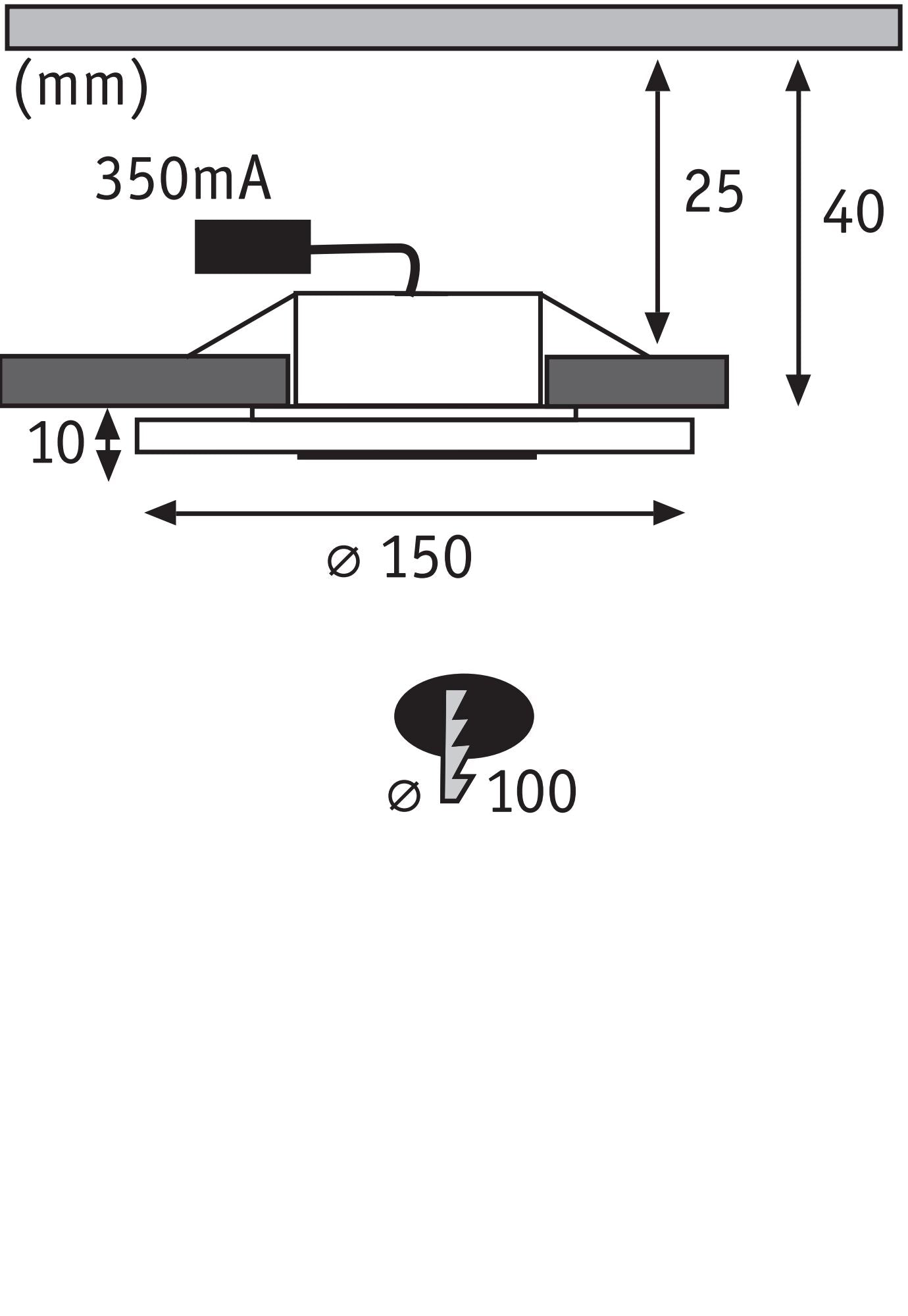 Premium Whirl Basisset rund 150mm 3x6W 3x450lm 230V dimmbar 3000K Alu gedreht/Satin - Paulmann - 92917