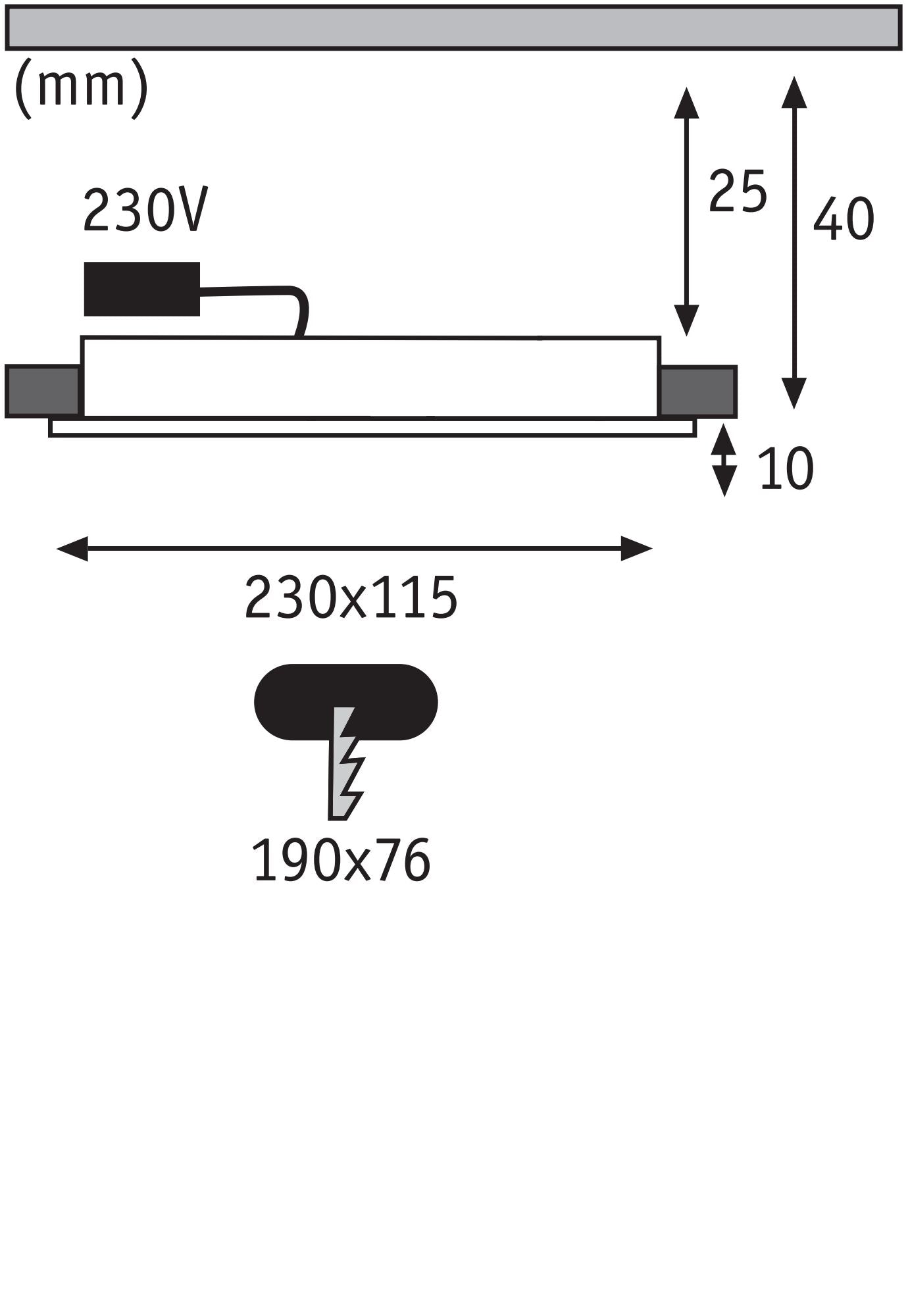 Premium Whirl Einzelleuchte rund 230x115mm 5,8W 220lm 230V dimmbar 3000K Alu gedreht/Satin - Paulmann - 92908