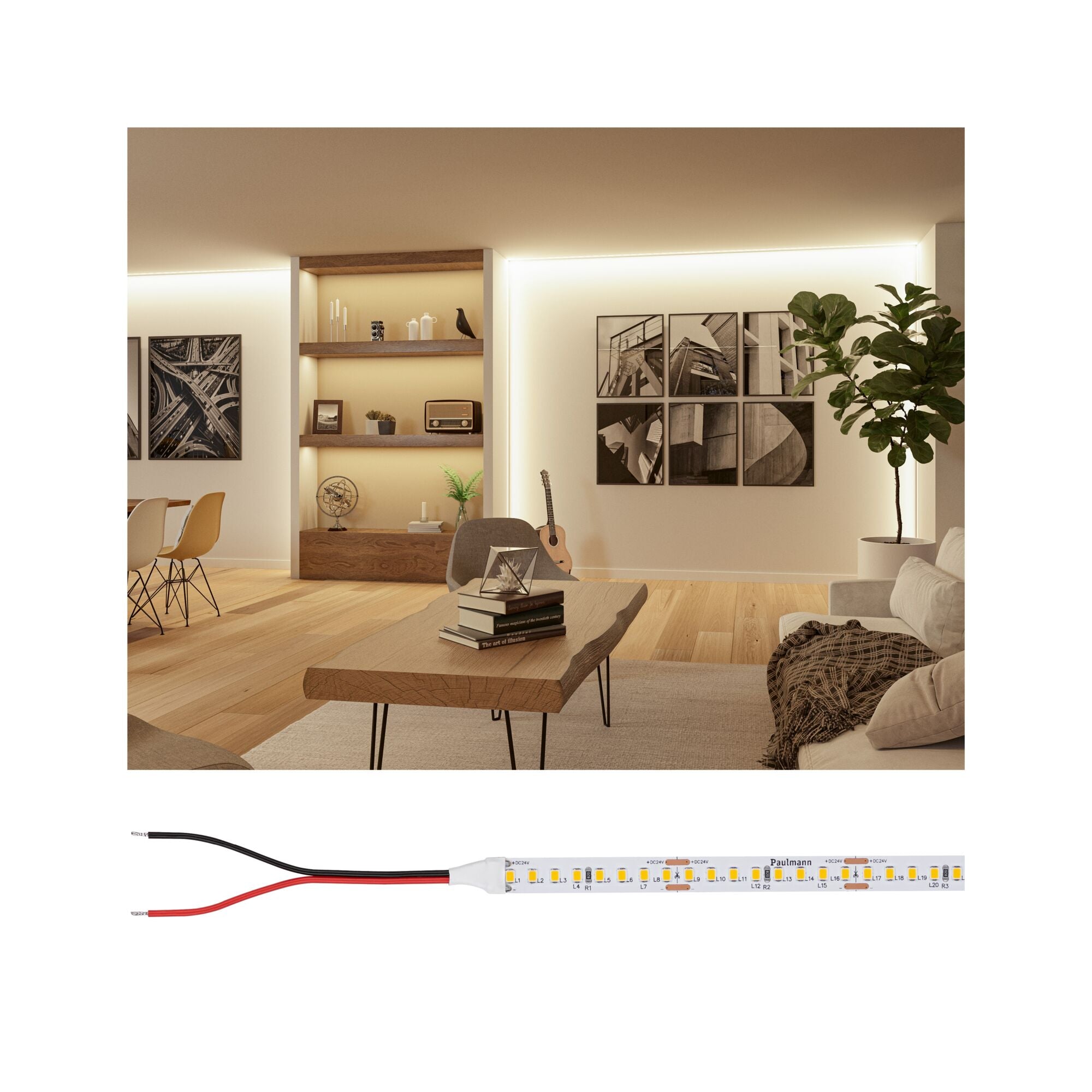 Pro Strip Silver P150 830 5m 50W 1480lm/m 160 LEDs/m 3000K - Paulmann - 76022