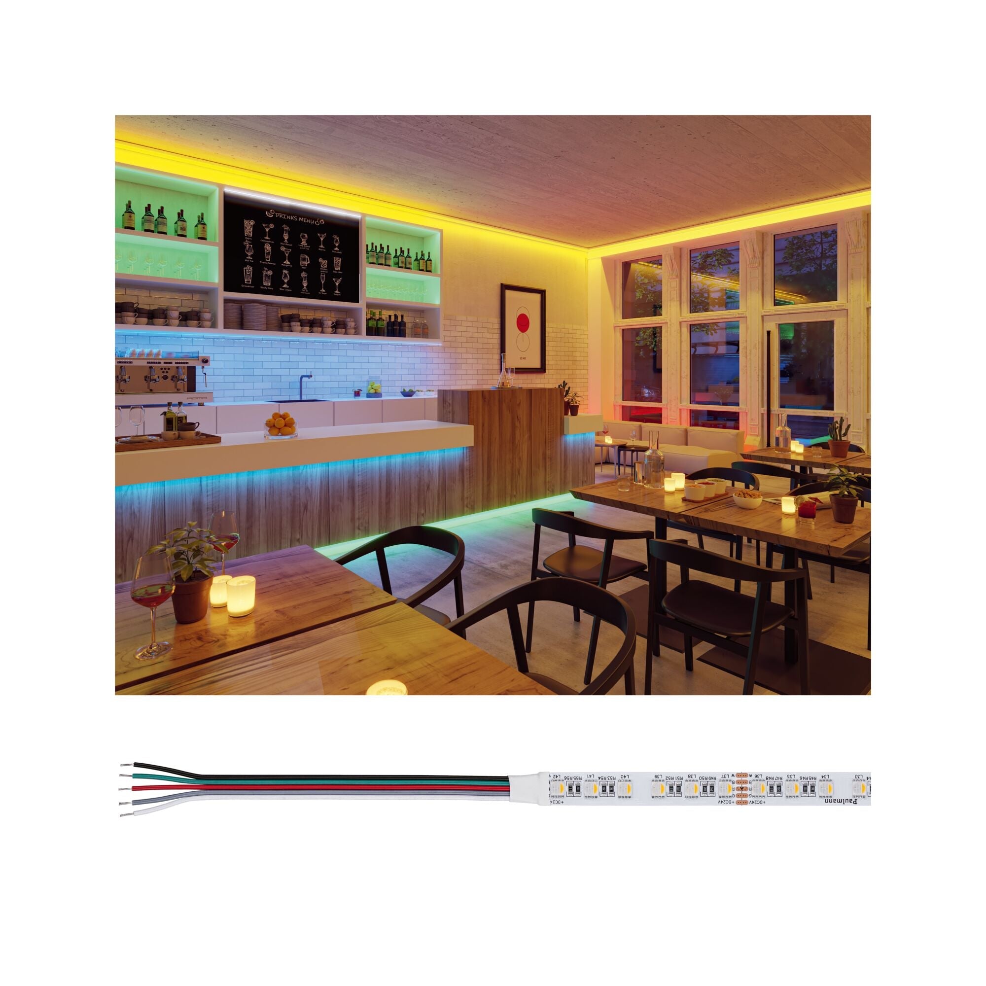 Pro Strip Silver P75 830 5m 121W 700lm/m 84 LEDs/m RGBW+ - Paulmann - 76020
