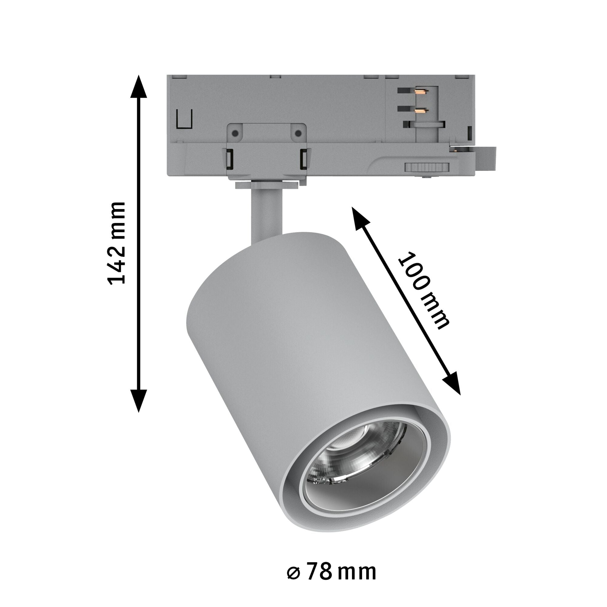 ProRail3 Kratos 36° 3100lm 25W 4000K 230V Silber - Paulmann - 96576