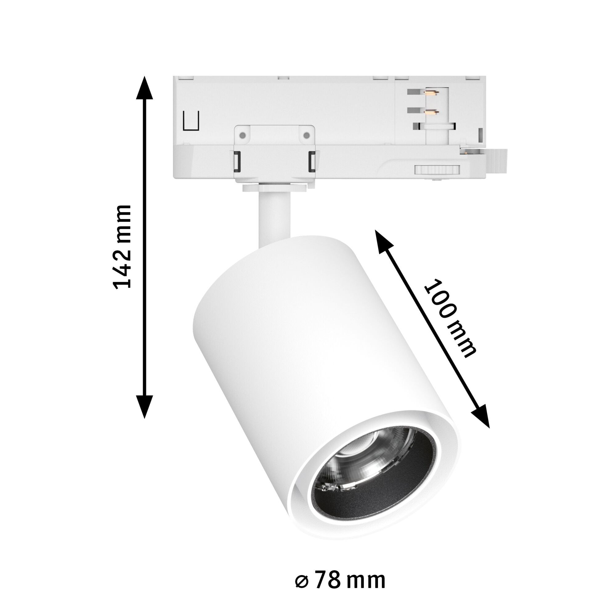ProRail3 Kratos 50° 2000lm 18,5W 3000K 230V Weiß - Paulmann - 96550