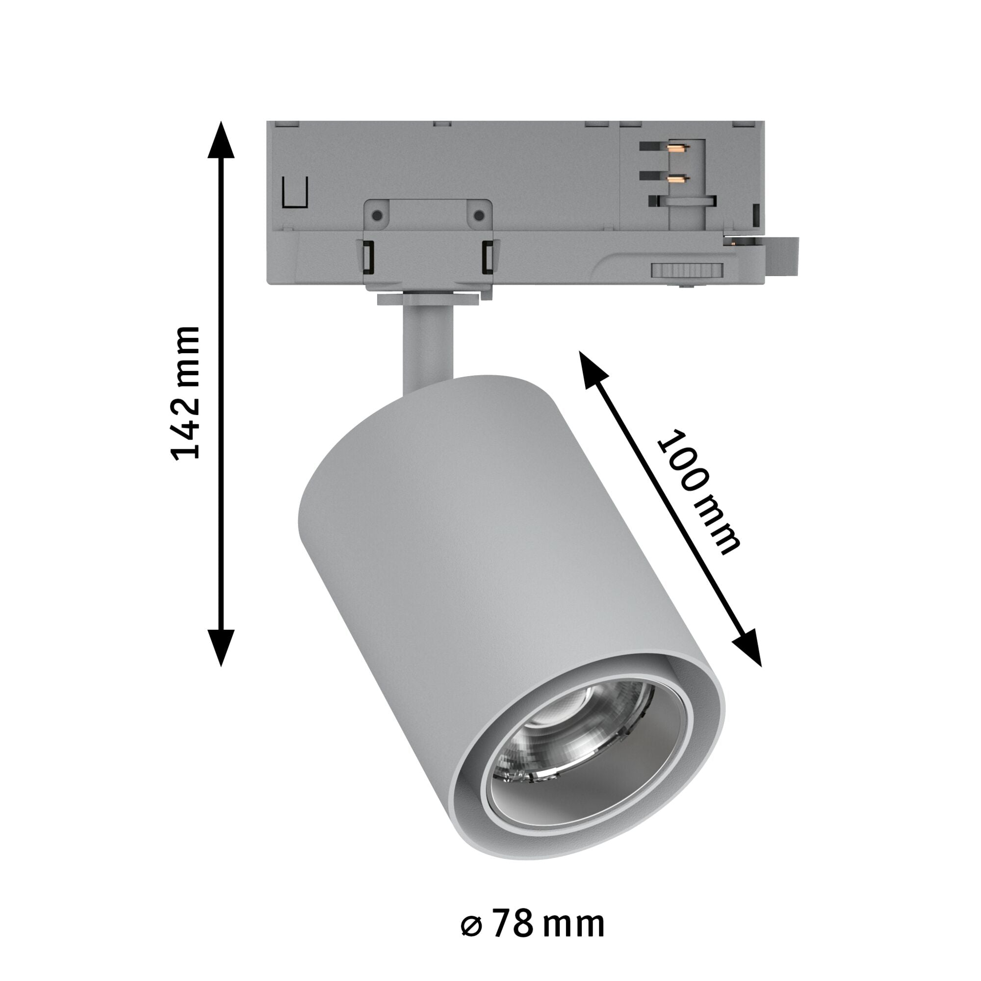 ProRail3 Kratos 50° 2000lm 18,5W 4000K 230V Silber - Paulmann - 96555