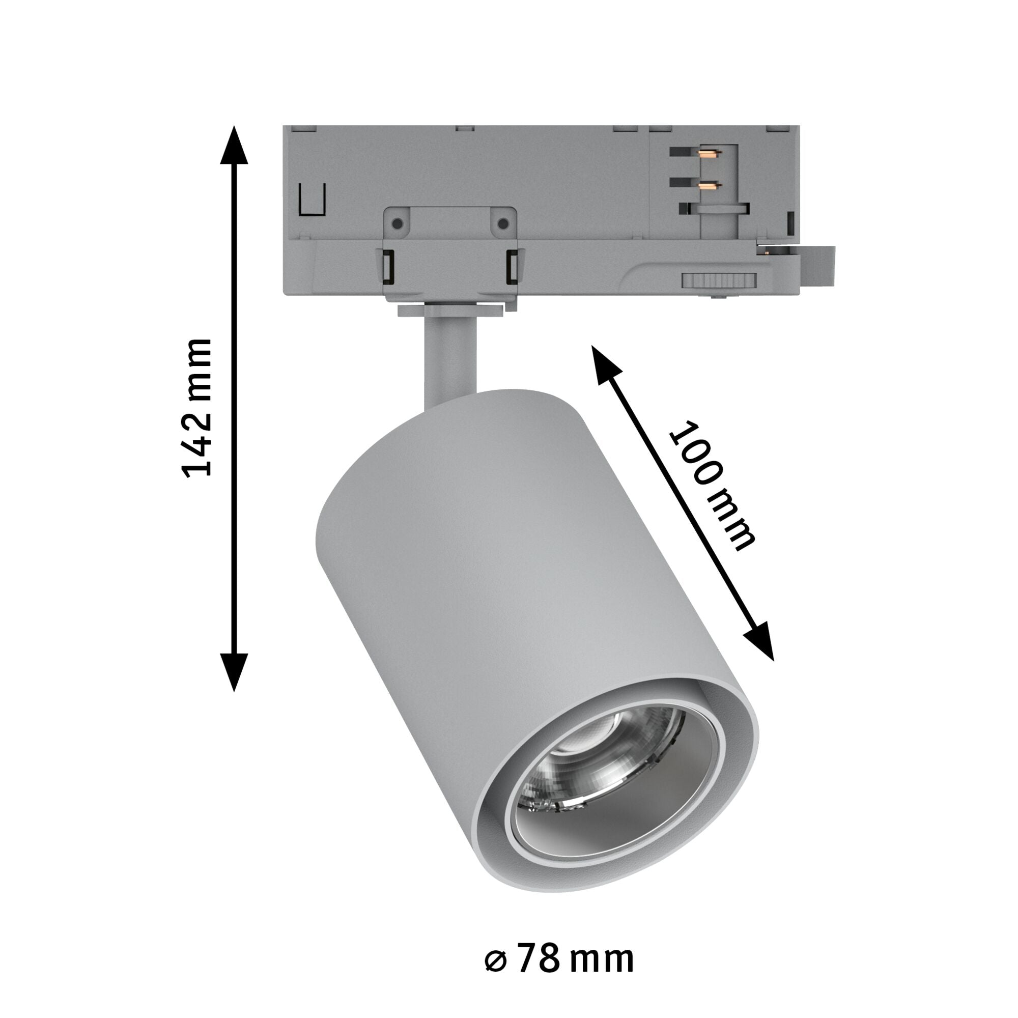 ProRail3 Kratos 50° 3000lm 25W 3000K 230V Silber - Paulmann - 96573