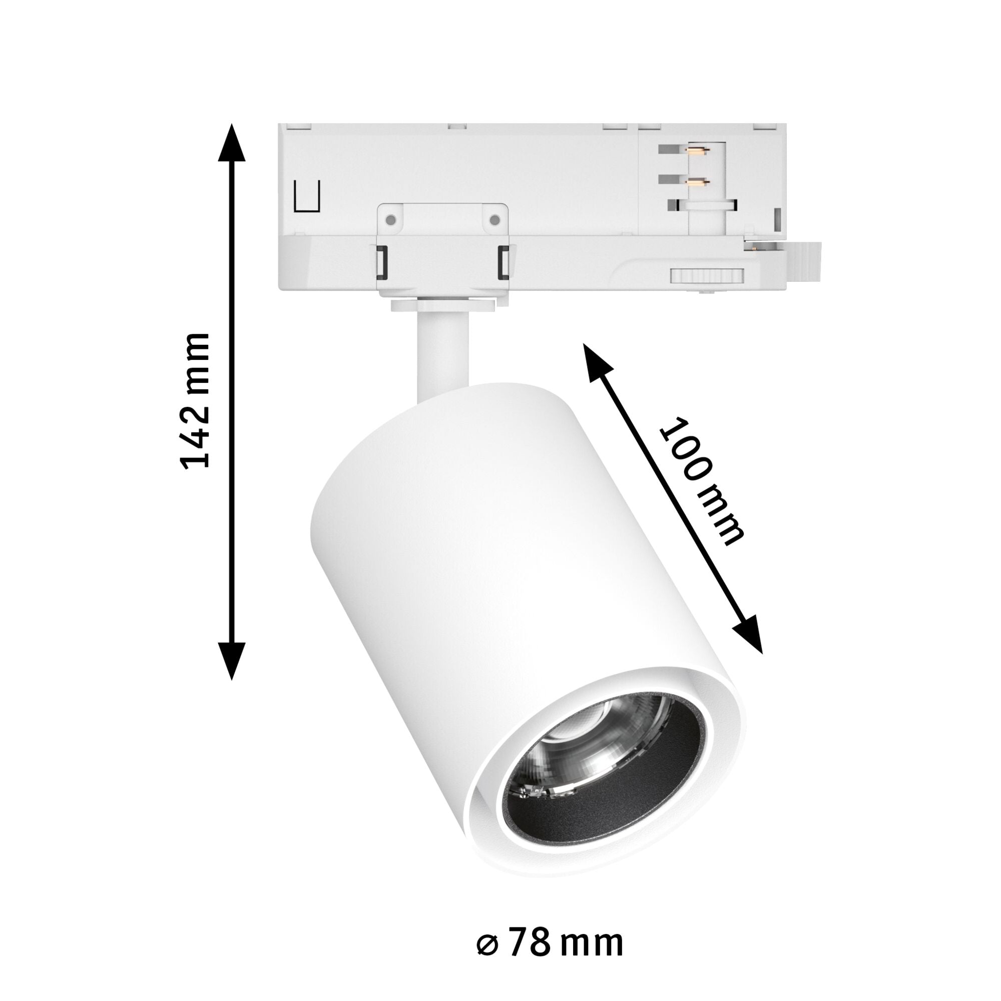 ProRail3 Kratos 50° 3100lm 25W 4000K 230V Weiß - Paulmann - 96580
