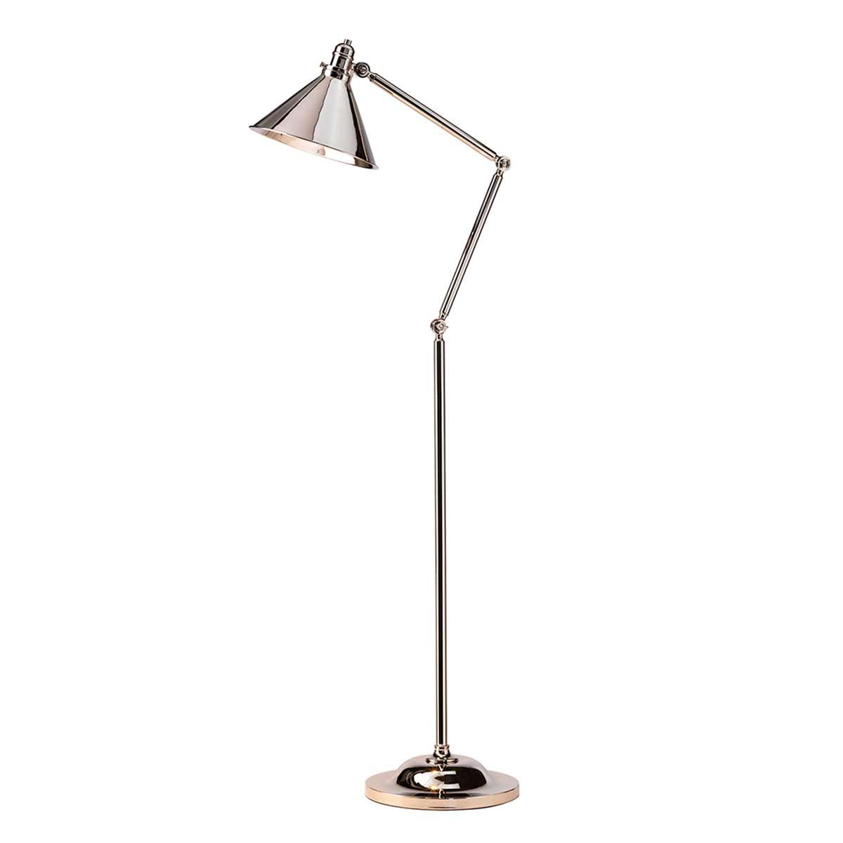 Provence 1-flammige Stehlampe - Poliertes Nickel