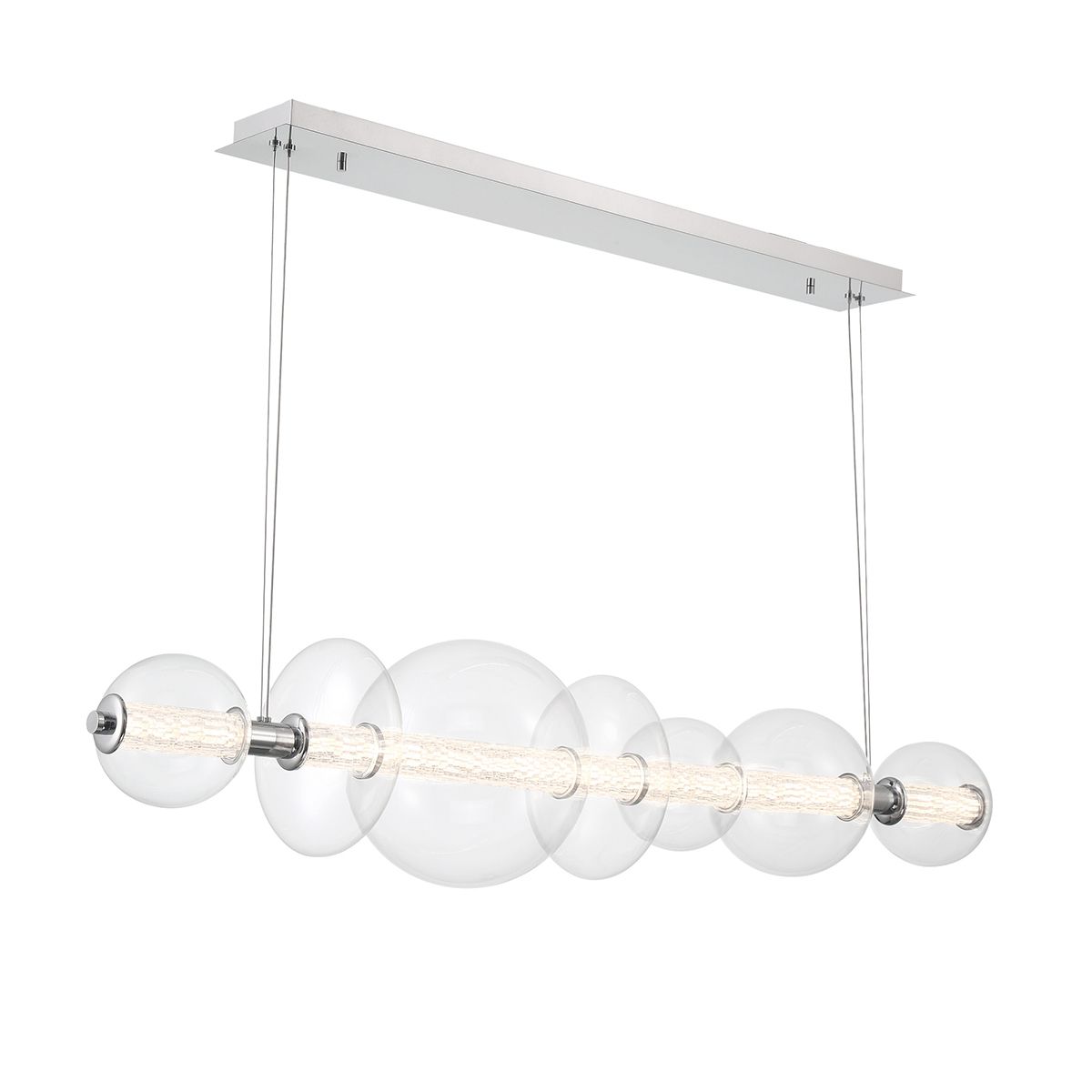 Atomo 7-flammige lineare Pendelleuchte