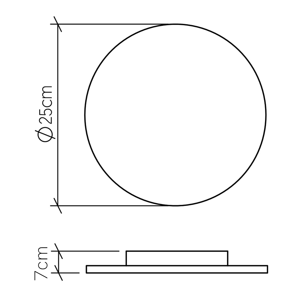 Clean LED Wandleuchte