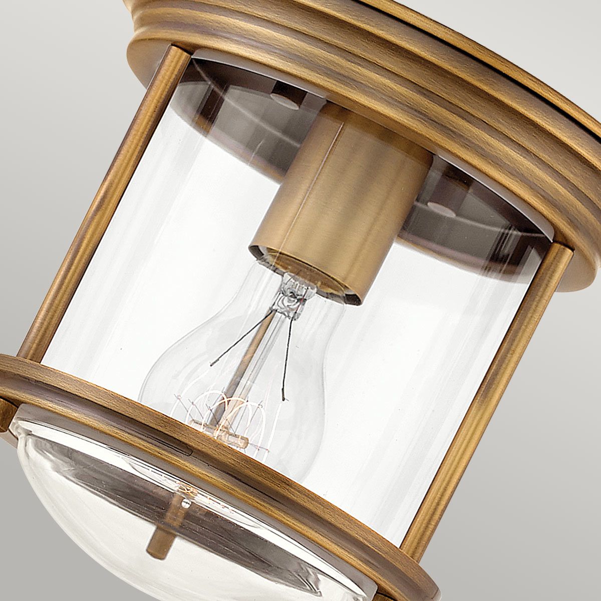 Hadrian Deckenleuchte – Clear Glass / Brushed Bronze