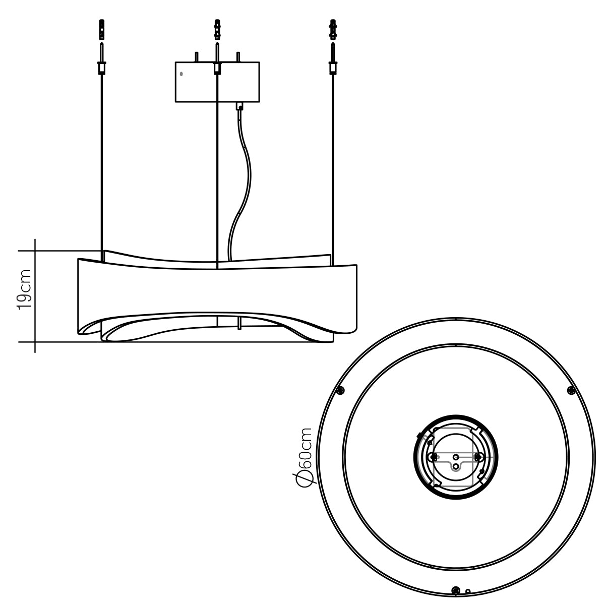 Horizon LED Large Ring Pendelleuchte