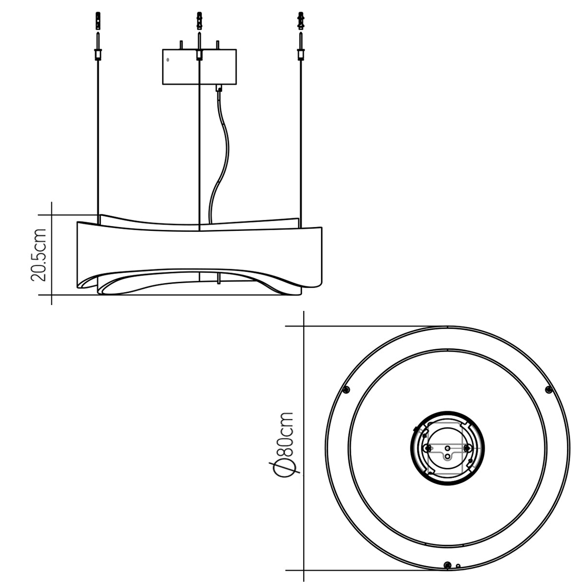 Horizon LED Medium Ring Pendelleuchte