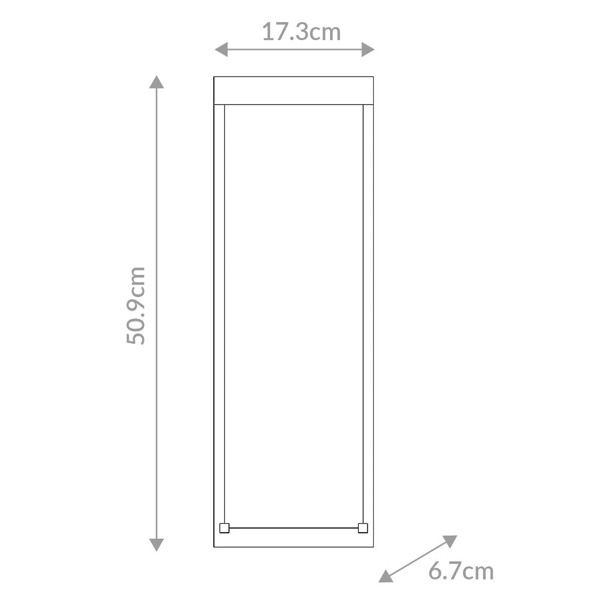 Kabo Outdoor-Wandleuchte Mittel