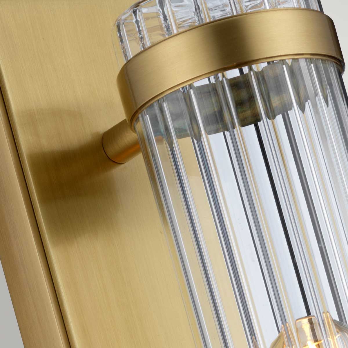 Wellington Wandleuchte 1-flammig IP44 – Aged Brass