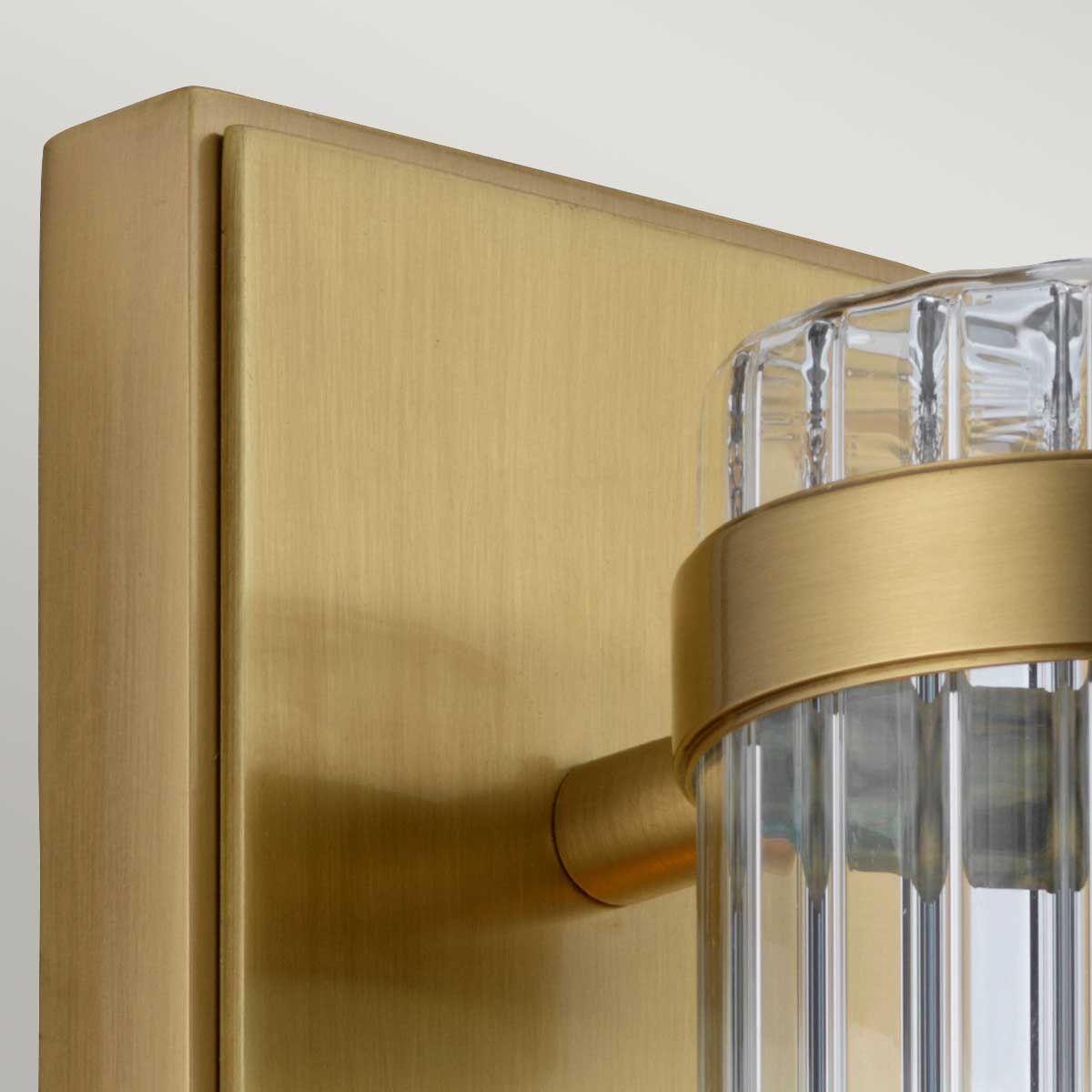 Wellington Wandleuchte 1-flammig IP44 – Aged Brass