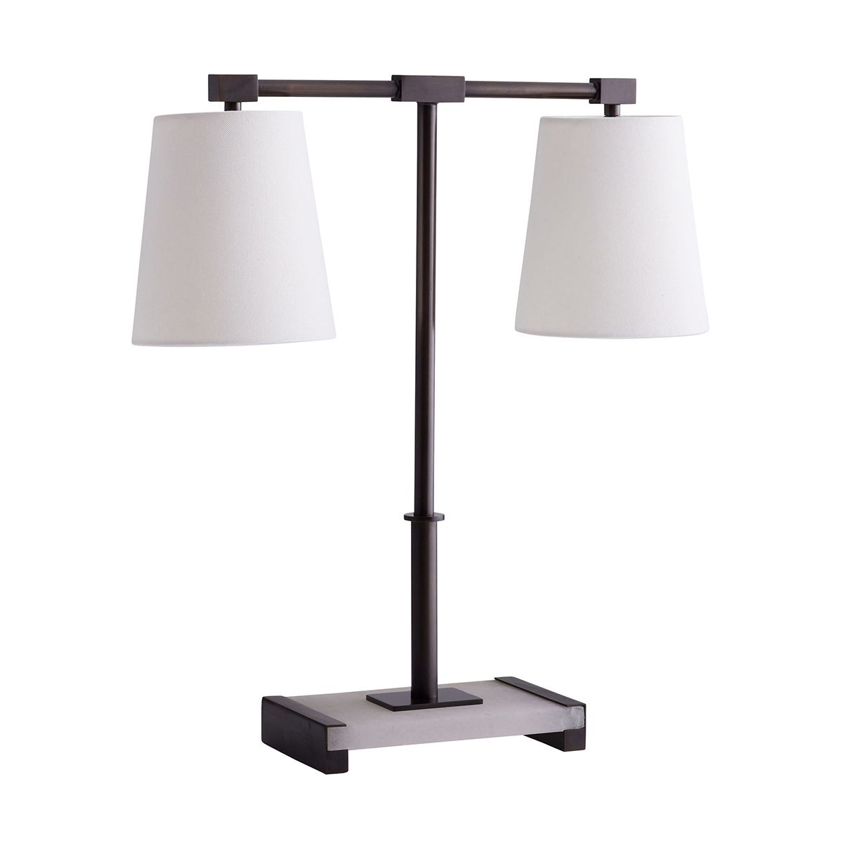 Arteriors Messina Tischleuchte 2-flammig in Bronze